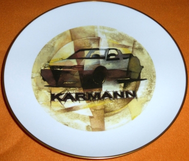 Volkswagen Karmann Rabbit Convertible Fuerstenberg Porcelainplate 1993 (1899)